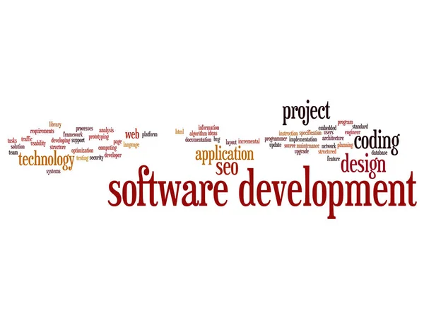 Conceptual software development project — Stock Photo, Image