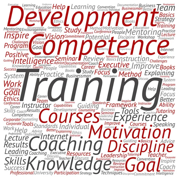 Conceptuele opleiding, coaching of leren — Stockfoto