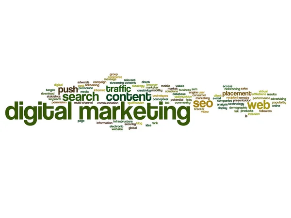 Concept of conceptuele digitale marketing seo — Stockfoto