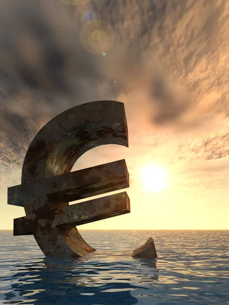 Currency euro sign — Stock Photo, Image