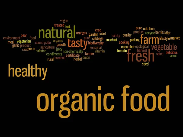 Alimentos orgánicos conceptuales o conceptuales —  Fotos de Stock