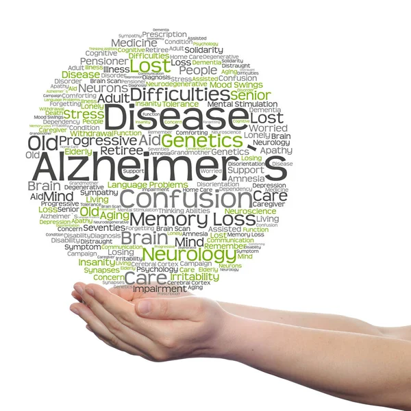 Konzeptionelle Alzheimer-Krankheitssymptome — Stockfoto