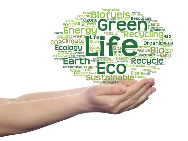Resumo conceitual ecologia verde — Fotografia de Stock