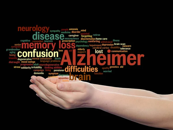 Conceptuele van Alzheimer symptomen — Stockfoto