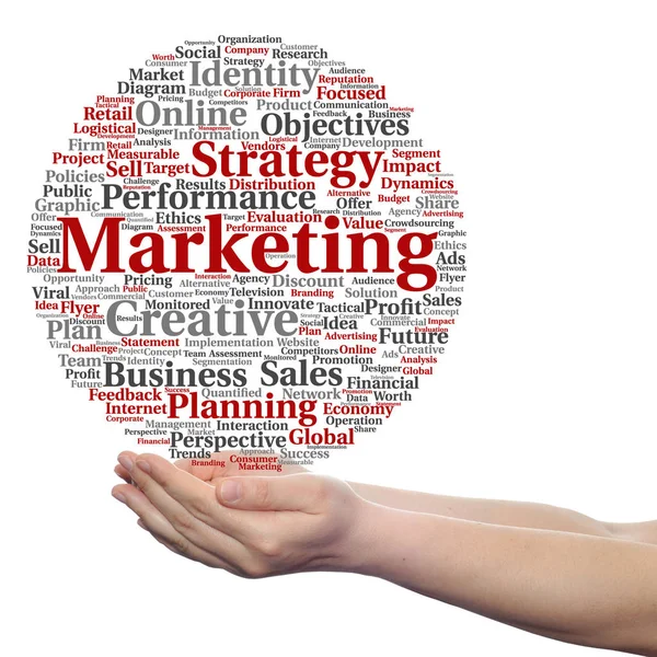 Conceptuele business marketing doelstelling — Stockfoto