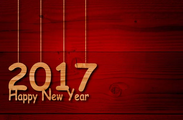 Achtergrond met 2017 Happy New Year bericht — Stockfoto