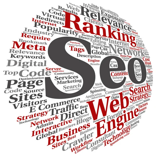 Conceptual search engine optimization — Stock Photo, Image