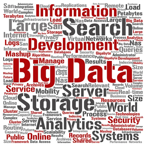 Big data sistemas de almacenamiento de gran tamaño — Foto de Stock