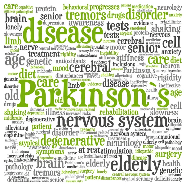 Kavramsal Parkinson hastalığı — Stok fotoğraf