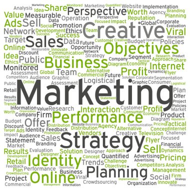  pazarlama hedef kelime bulutu