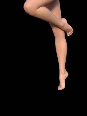 Güzel yalınayak bacaklar