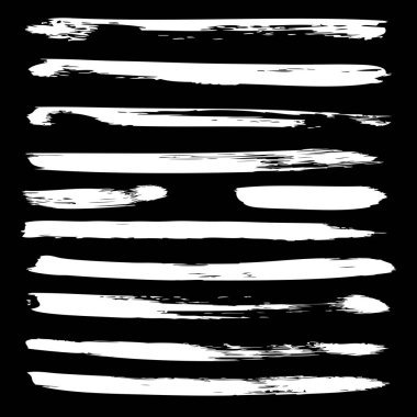 izole yaratıcı fırça darbeleri 