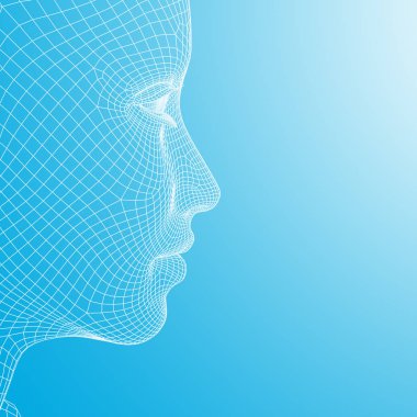 Tel kafes genç insan kadın kafası