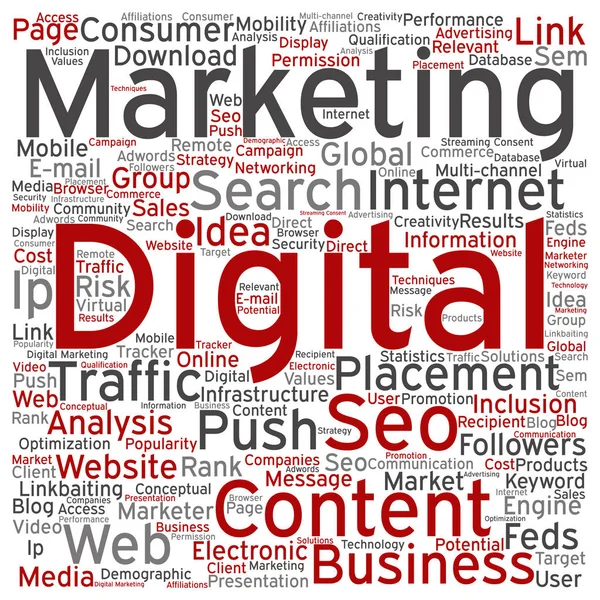 Marketing digital conceitual seo — Fotografia de Stock