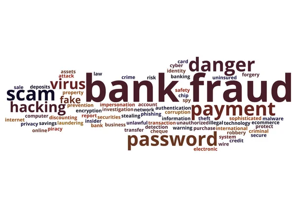 Concept or conceptual bank fraud payment — Stock Photo, Image