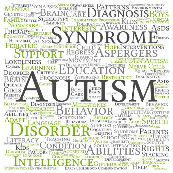 Синдром детского аутизма — стоковое фото
