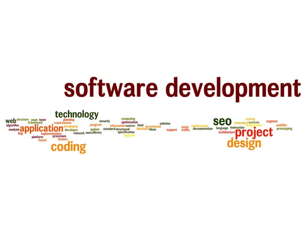 Conceptuele software-ontwikkelingsproject — Stockfoto
