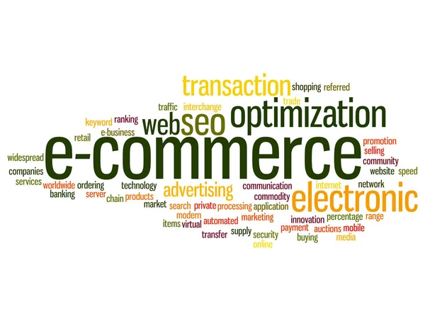 E-commerce conceitual vendas eletrônicas — Fotografia de Stock