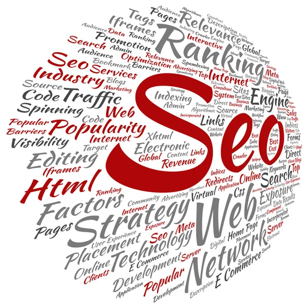 Conceptual search engine optimization — Stock Photo, Image