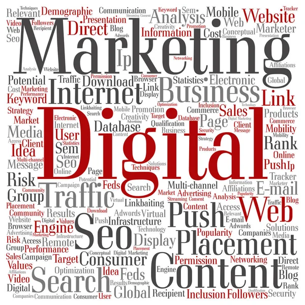 Marketing digitale concettuale seo — Foto Stock