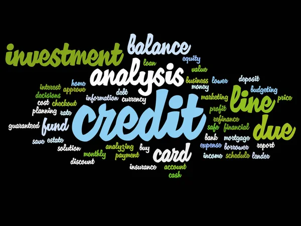 Conceptual cloud of investment words — Stock Photo, Image