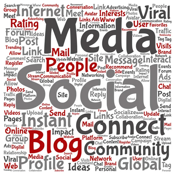 Marketing de mídia social — Fotografia de Stock
