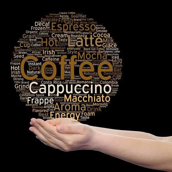 Coffee conceptual cloud — Stock Photo, Image