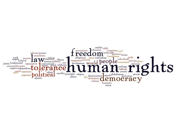 Concept or conceptual human rights — Stock Photo, Image