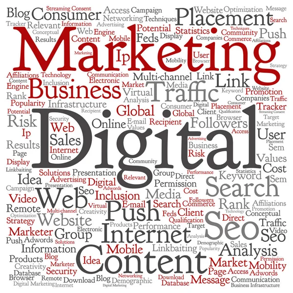 Konzeptionelles digitales Marketing seo — Stockfoto