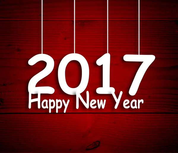 2017 hátterű üzenet boldog új évet — Stock Fotó