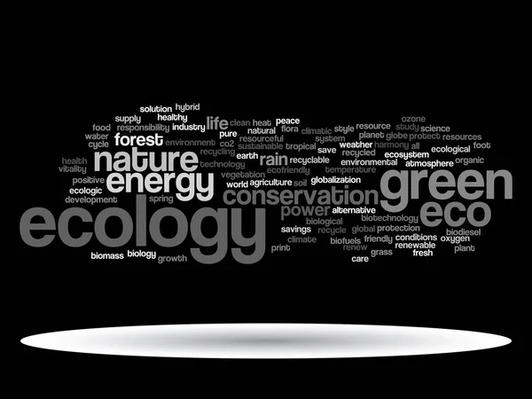 Conceptual abstract green ecology — Stock Photo, Image