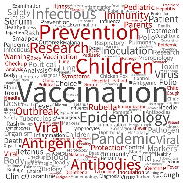 Концепція або концептуальна вакцинація дітей — стокове фото