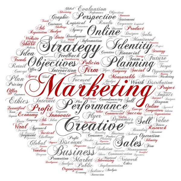 Conceptuele business marketing cirkel — Stockfoto