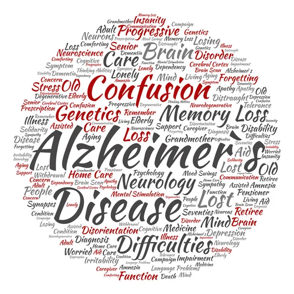 Sintomas conceituais da doença de Alzheimer — Fotografia de Stock
