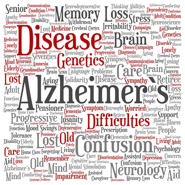 Концептуальні хвороба Альцгеймера — стокове фото
