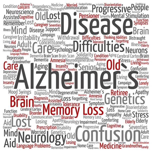 Conceptuele van Alzheimer — Stockfoto