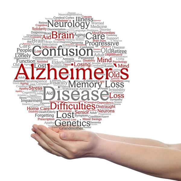 Symptome der Alzheimer-Krankheit — Stockfoto