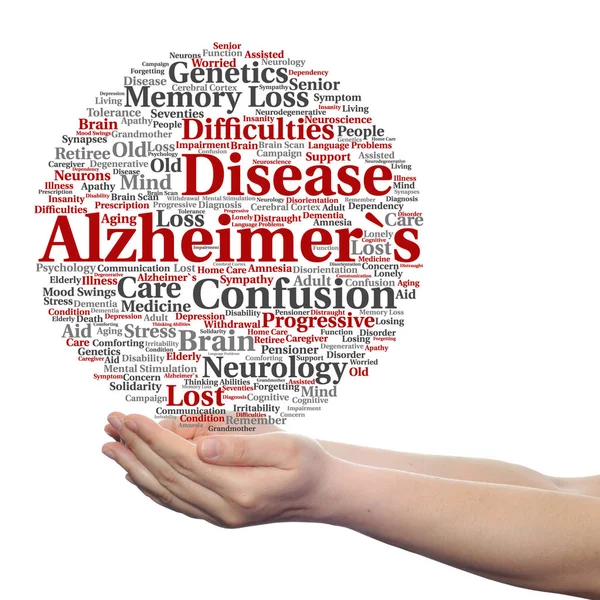 Symptome der Alzheimer-Krankheit — Stockfoto