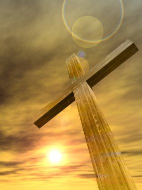 kavramsal ahşap çapraz