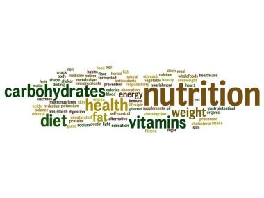  Beslenme Sağlık ya da diyet soyut kelime bulutu