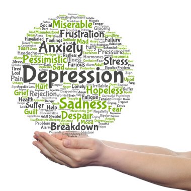 Kavramsal depresyon kelime bulutu 