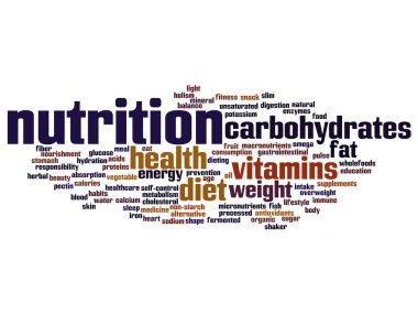  Beslenme Sağlık ya da diyet soyut kelime bulutu