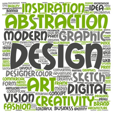 Tasarım kelime bulutu