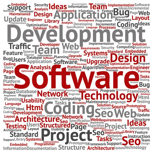 Software-ontwikkelingsproject — Stockfoto