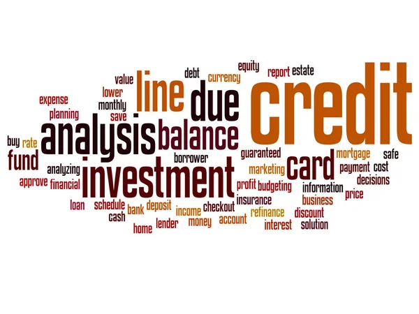 Credit word cloud — Stock Photo, Image