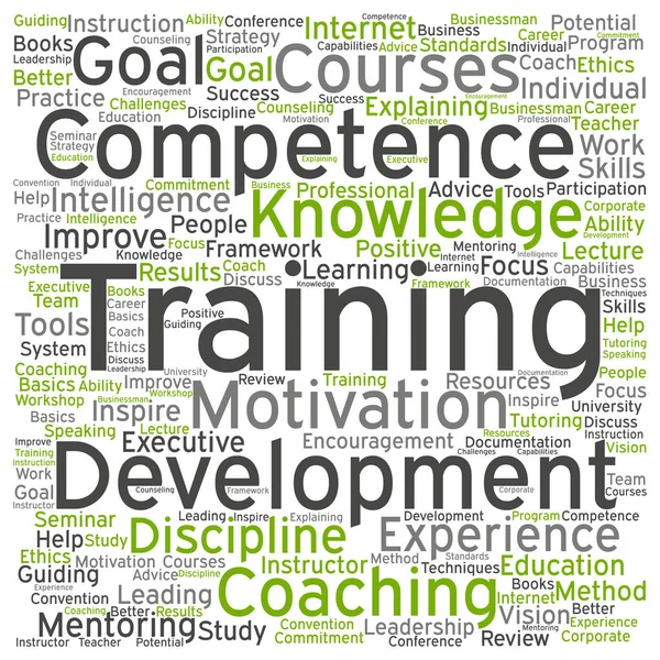 Concetto di formazione, coaching o apprendimento — Foto Stock