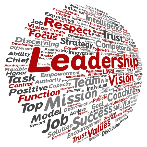 Leadership word cloud — Stock Photo, Image