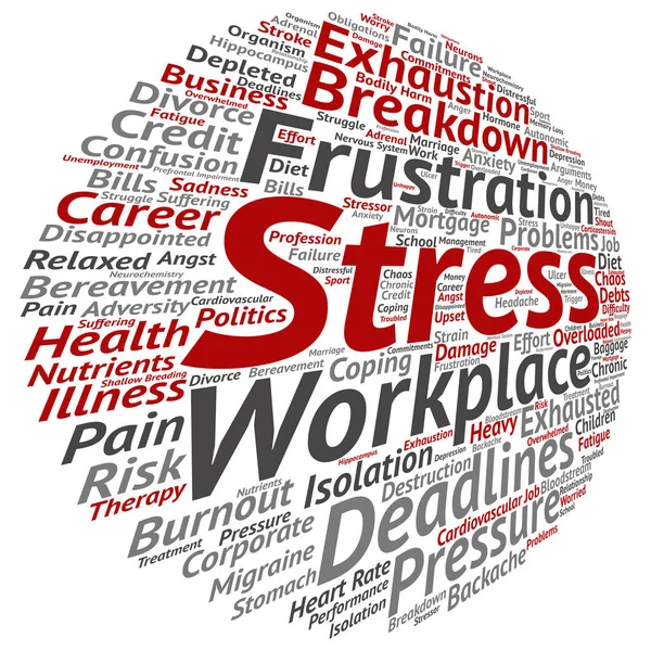 Psychicznego stresu w miejscu pracy koncepcja — Zdjęcie stockowe