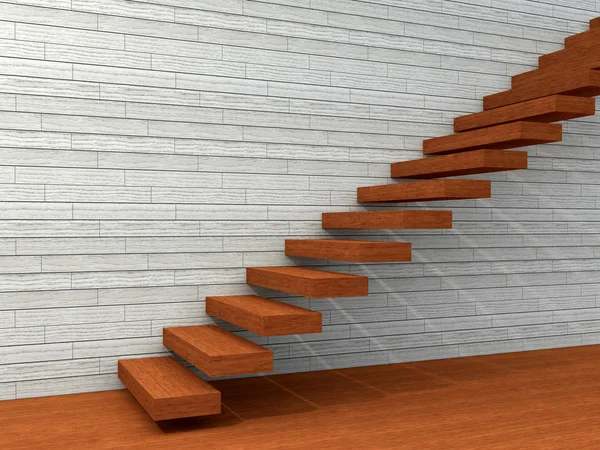 Conceptual 3D illustration stair steps — Stock Photo, Image