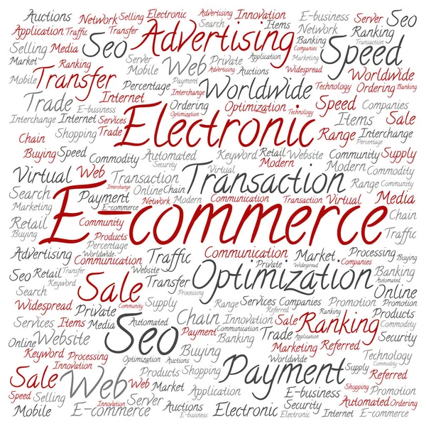 Pojęcie sprzedaży elektronicznej E-commerce — Zdjęcie stockowe